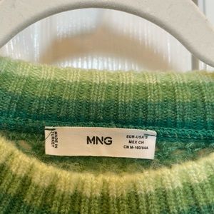 Green striped sweater